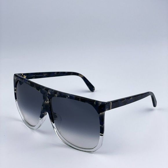 Loewe LW40001F FILIPA 56B Sunglasses Shiny Havana Gradient Smoke Shield Women main image 4